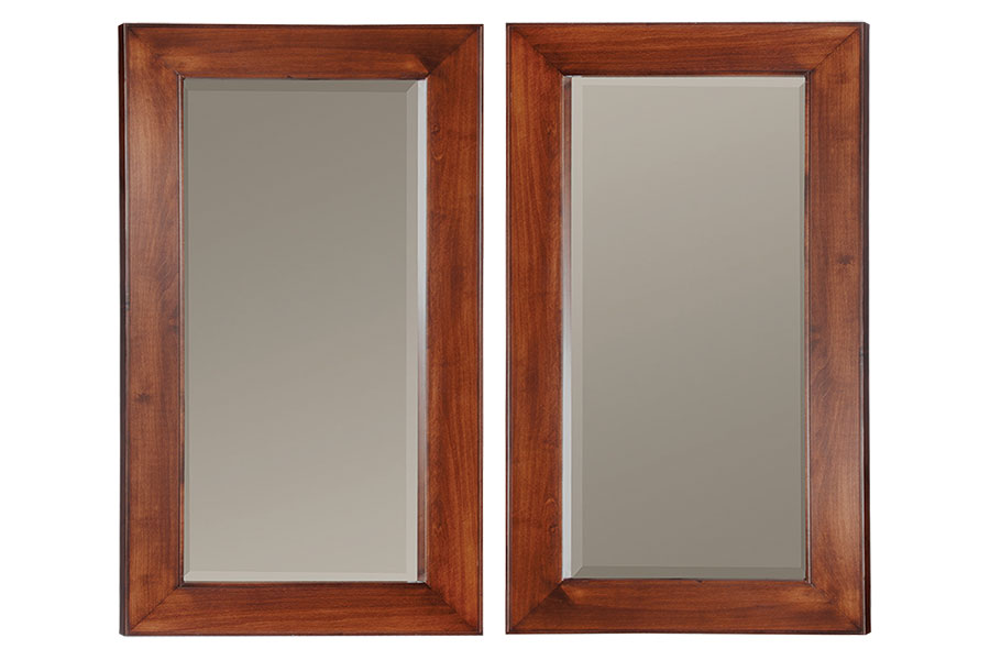 double hanging mirrors