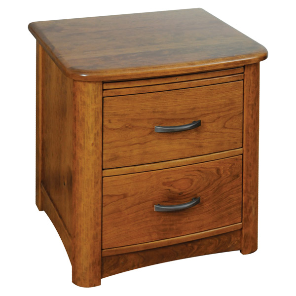 two drawer nightstand