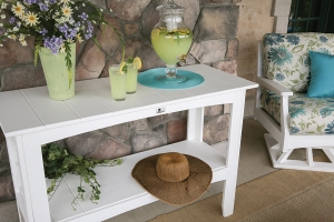 poly buffet table