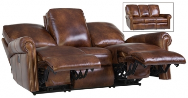 upholstered reclining sofa