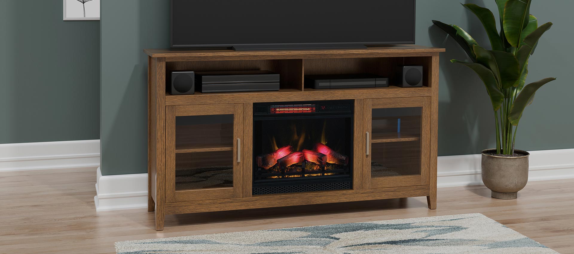 Windham media console